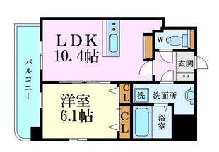 鷹野橋駅 徒歩3分 11階の物件間取画像